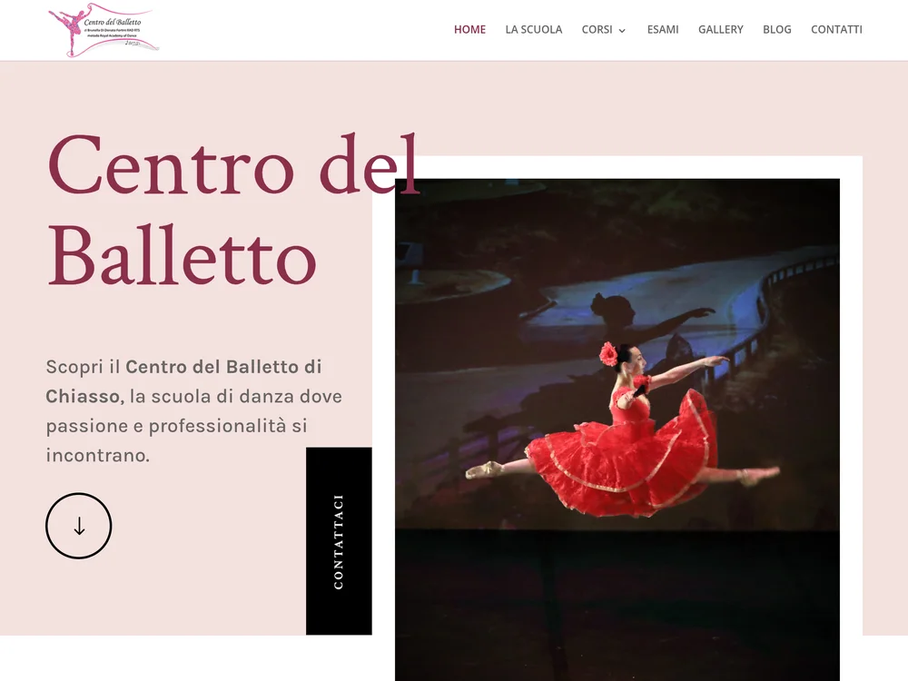 Sito web scuola di danza Centro del Balletto Chiasso