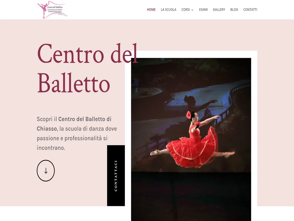 Sito web scuola di danza Centro del Balletto Chiasso