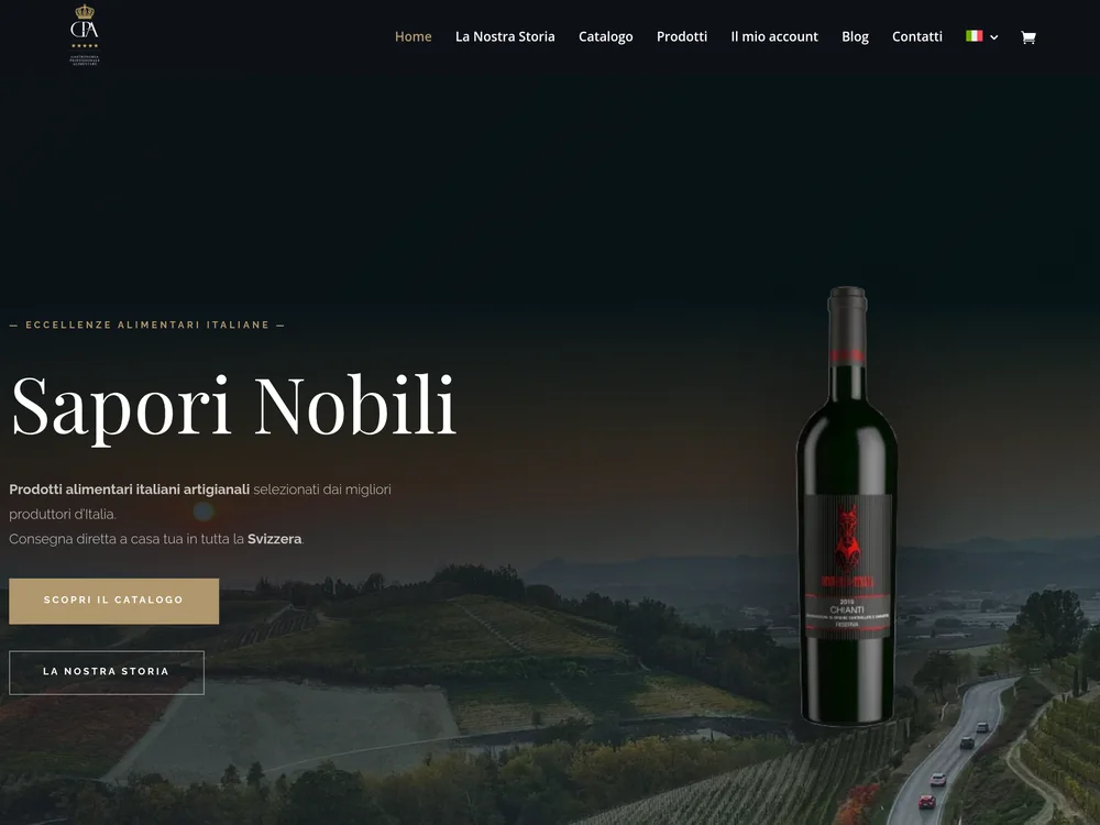 E-commerce prodotti alimentari italiani Sapori Nobili