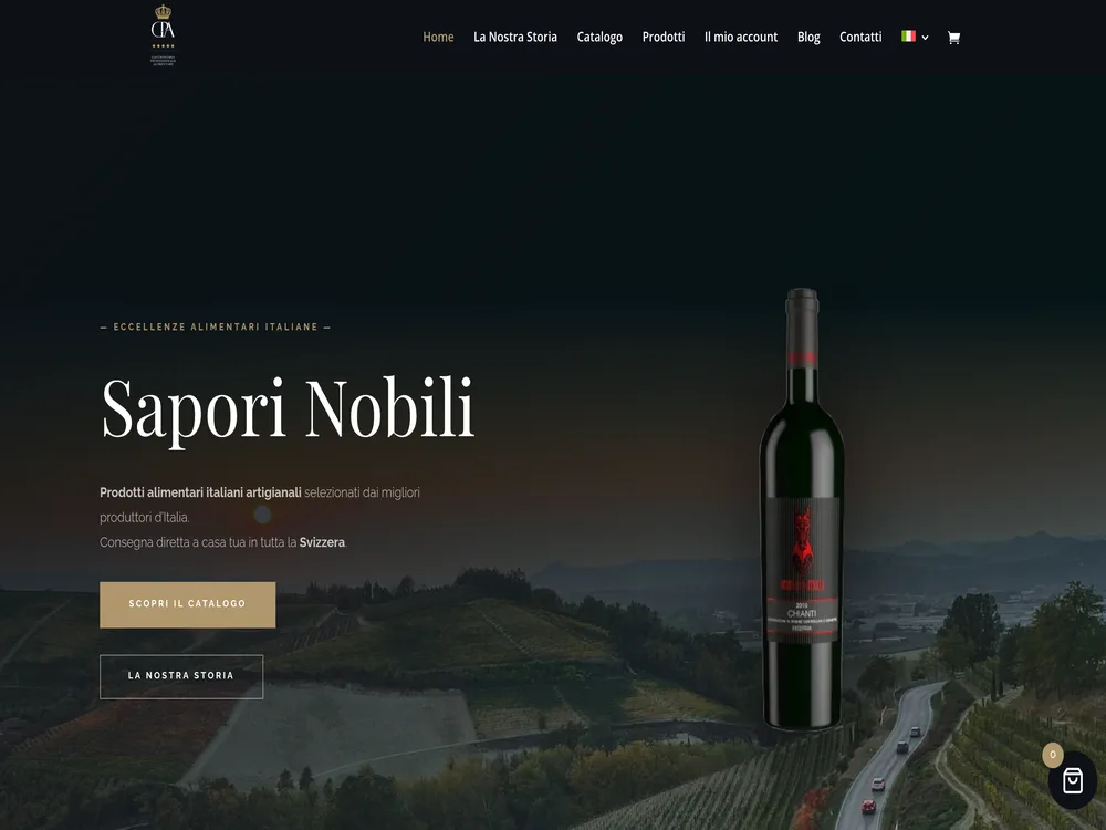 E-commerce prodotti alimentari italiani Sapori Nobili