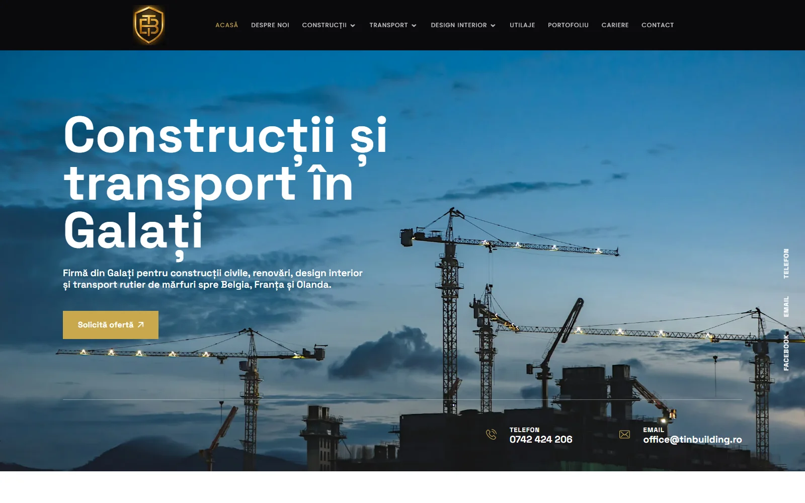 Tin Building 1 Sito web Tin Building realizzato da DigiLuxe AI